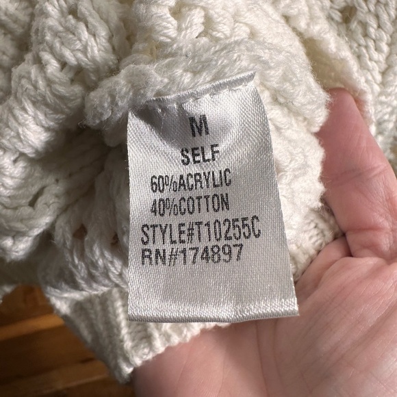 Fashion Nova Loose Knit Cardigan Cropped Size Med Academia Fairycore Classic - Picture 9 of 12